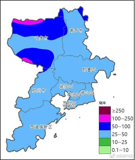 最新预报!青岛有大雨到暴雨局部大暴雨!降雨时段→