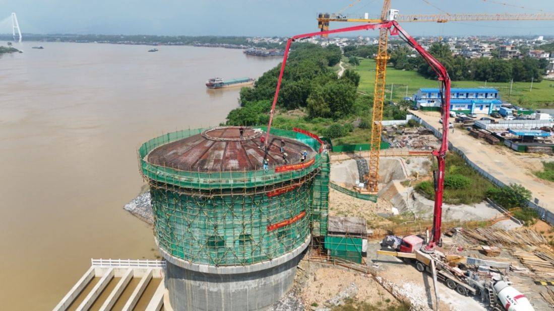 广西大藤峡灌区工程贵港片四个灌溉补水泵站全部实现封顶