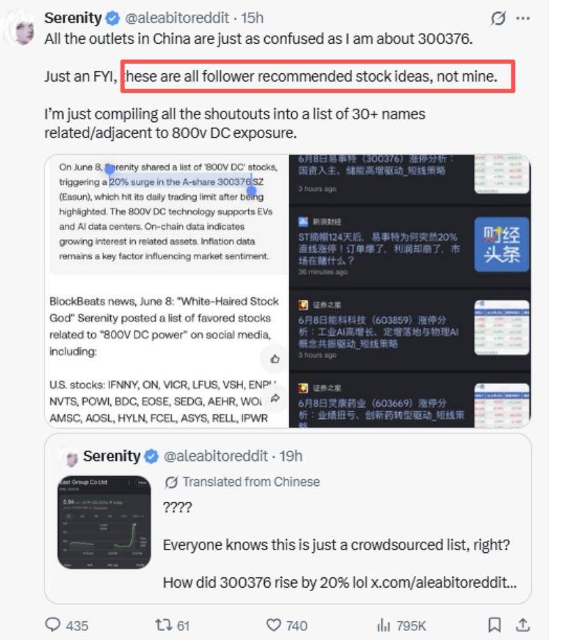 大V“白毛股神”跨境吹票，提一嘴20CM涨停？信息倒灌要警惕了